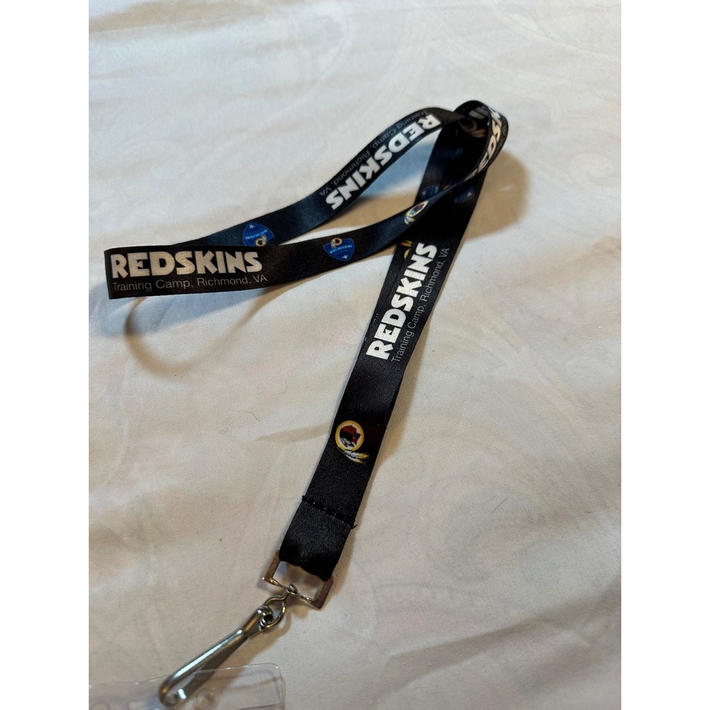 NFL Washington Redskins Training Camp Richmond VA Lanyard with ID Holder Black